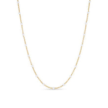Load image into Gallery viewer, Pearl Classics Station Necklace in 18K Yellow Gold, 3.5mm