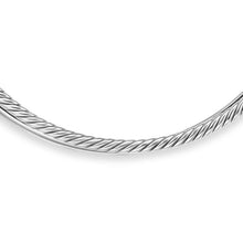 Load image into Gallery viewer, Bold Crossover Collar Necklace in Sterling Silver, 10mm