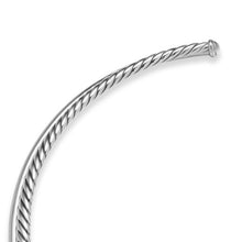 Load image into Gallery viewer, Bold Crossover Collar Necklace in Sterling Silver, 10mm