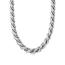 Load image into Gallery viewer, Sculpted Cable Chain Necklace in Sterling Silver, 10mm