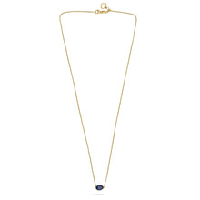 Load image into Gallery viewer, Royal Collection 18K Yellow Gold 1.72 CT Pear Sapphire East-West Prong Necklace