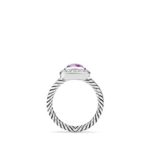 Load image into Gallery viewer, Petite Albion Ring in Sterling Silver with Amethyst and Diamonds, 7mm