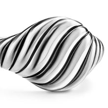 Load image into Gallery viewer, Sculpted Cable Pinky Ring in Sterling Silver, 10mm