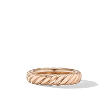 Load image into Gallery viewer, Sculpted Cable Band Ring in 18K Rose Gold