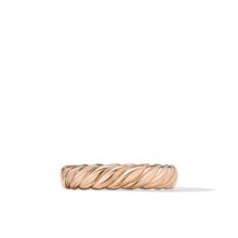 Load image into Gallery viewer, Sculpted Cable Band Ring in 18K Rose Gold