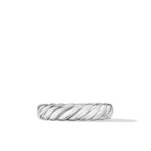 Load image into Gallery viewer, Sculpted Cable Band Ring in 18K White Gold