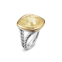 Load image into Gallery viewer, Albion Ring in Sterling Silver with 18K Yellow Gold and Champagne Citrine, 15mm