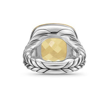 Load image into Gallery viewer, Albion Ring in Sterling Silver with 18K Yellow Gold and Champagne Citrine, 15mm