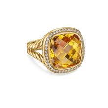 Load image into Gallery viewer, Albion Ring in 18K Yellow Gold with Citrine and Diamonds, 15mm