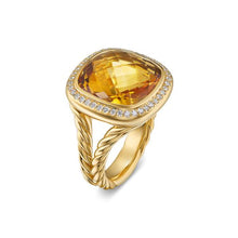 Load image into Gallery viewer, Albion Ring in 18K Yellow Gold with Citrine and Diamonds, 15mm
