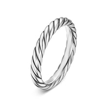 Load image into Gallery viewer, Cable Band Ring in Sterling Silver, 3.4mm