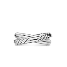 Load image into Gallery viewer, Crossover Two Row Ring in Sterling Silver, 7.4mm