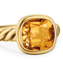 Load image into Gallery viewer, DY Mercer Stone Ring in 18K Yellow Gold with Citrine, 10mm