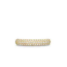 Load image into Gallery viewer, DY Mercer Pave Band Ring in 18K Yellow Gold with Diamonds, 3.7mm