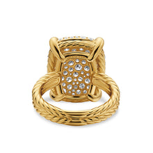 Load image into Gallery viewer, Chatelaine Elongated Ring in 18K Yellow Gold with Diamonds, 19mm