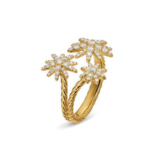 Load image into Gallery viewer, Starburst Multi Star Ring in 18K Yellow Gold with Diamonds, 17.7mm