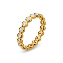 Load image into Gallery viewer, Bezel Set Band Ring in 18K Yellow Gold with Diamonds, 3.7mm