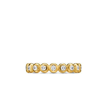 Load image into Gallery viewer, Bezel Set Band Ring in 18K Yellow Gold with Diamonds, 3.7mm