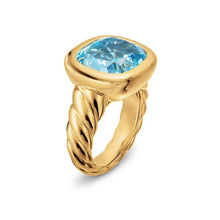 Load image into Gallery viewer, DY Mercer Color Stone Ring in 18K Yellow Gold with Sky Blue Topaz, 13.5mm