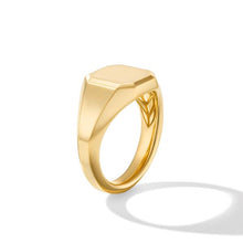 Load image into Gallery viewer, Streamline Signet Ring in 18K Yellow Gold, 14mm