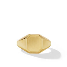 Load image into Gallery viewer, Streamline Signet Ring in 18K Yellow Gold, 14mm