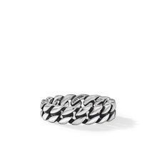 Load image into Gallery viewer, Curb Chain Band Ring in Sterling Silver, 6mm