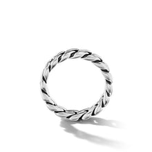 Load image into Gallery viewer, Curb Chain Band Ring in Sterling Silver, 6mm