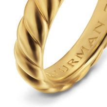 Load image into Gallery viewer, Sculpted Cable Band Ring in 18K Yellow Gold, 5mm