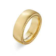 Load image into Gallery viewer, Streamline Band Ring in 18K Yellow Gold, 8mm