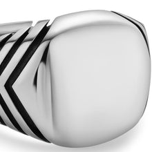 Load image into Gallery viewer, Chevron Signet Ring in Sterling Silver, 18mm