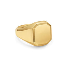 Load image into Gallery viewer, Streamline Signet Ring in 18K Yellow Gold, 18mm