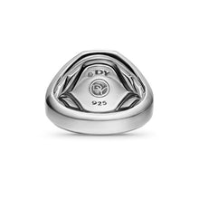 Load image into Gallery viewer, Streamline Signet Ring in Sterling Silver with Diamonds, 18mm