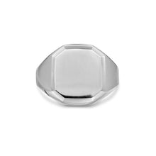 Load image into Gallery viewer, Streamline Signet Ring in Sterling Silver, 18mm