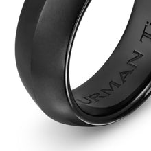 Load image into Gallery viewer, 8mm Knife Edge Band Ring Blk Titan