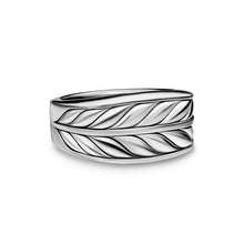 Load image into Gallery viewer, Chevron Three Sided Signet Ring in Sterling Silver, 12.5mm