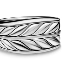 Load image into Gallery viewer, Chevron Three Sided Signet Ring in Sterling Silver, 12.5mm