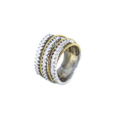 Load image into Gallery viewer, Royal Estate 5 Row Coil Band Diamond Ring
