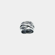 Load image into Gallery viewer, Royal Estate Stainless Steel Crossover 5 Row Ring