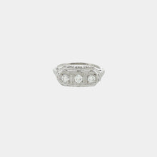 Load image into Gallery viewer, Royal Estate 14K & 18K White Gold Art Deco 0.33 CTW Diamond Ring