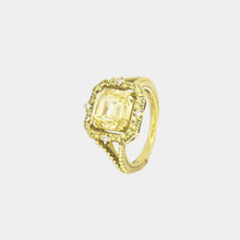 Load image into Gallery viewer, Judith Ripka Yellow Crystal & Sapphire Ring