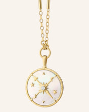 Load image into Gallery viewer, Monica Rich Kosann 18K Yellow Gold "Constellation" Necklace with Mother of Pearl and Diamonds