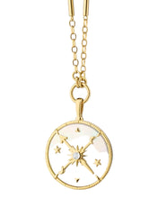 Load image into Gallery viewer, Monica Rich Kosann 18K Yellow Gold "Constellation" Necklace with Mother of Pearl and Diamonds
