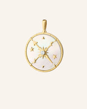Load image into Gallery viewer, Monica Rich Kosann 18K Yellow Gold "Constellation" Necklace with Mother of Pearl and Diamonds