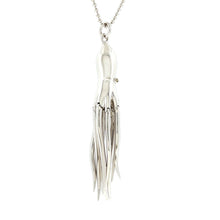 Load image into Gallery viewer, Monica Rich Kosann Sterling Silver Octopus Charm with White Sapphire Eyes Necklace
