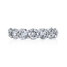 Load image into Gallery viewer, Royal Collection Platinum 4.08 CTW Round Diamond Buttercup Eternity Band