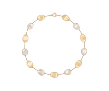 Load image into Gallery viewer, Marco Bicego 18K Yellow Gold Lunaria Alta White Mother of Pearl Petals Necklace