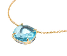 Load image into Gallery viewer, Marco Bicego 18K Yellow Gold Jaipur Color Blue Topaz Pendant Necklace