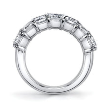 Load image into Gallery viewer, Royal Collection Platinum 2.51 CTW 5-Stone Cushion Cut Diamond Band