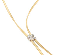 Load image into Gallery viewer, Marco Bicego 18K Two-Tone Gold Diamond Marrakech Twisted Lariat Necklace