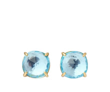 Load image into Gallery viewer, Marco Bicego 18K Yellow Gold Blue Topaz Jaipur Earrings